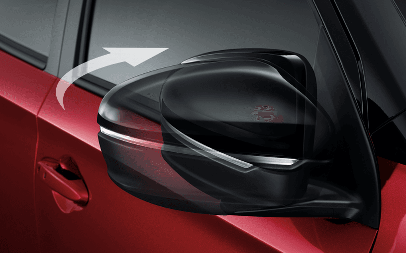 กระจกมองข้างพับเก็บอัตโนมัติ